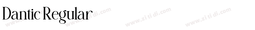 Dantic Regular字体转换 Dantic Regular字体转换